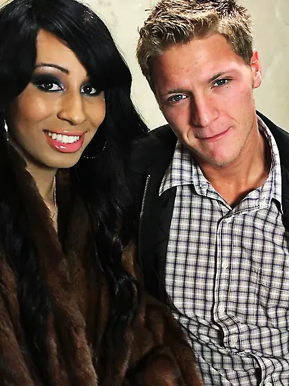 Black tranny partially suspended