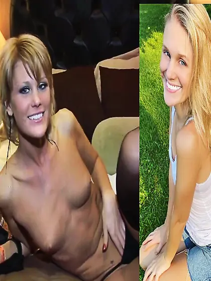 Skinny Melissa gets totally naked on the GGW bus