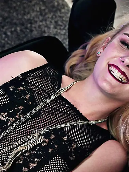 Naughty teen wears sexy lingerie