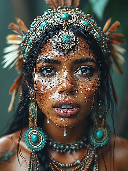 Brown Island Tit Clowns