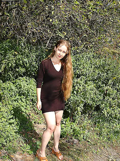 Pissing on a ground outdoor