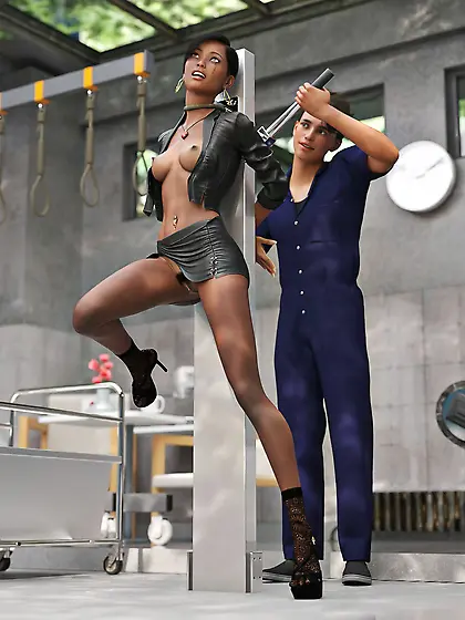 Execution by garrote – Strangled girl,  suffocati