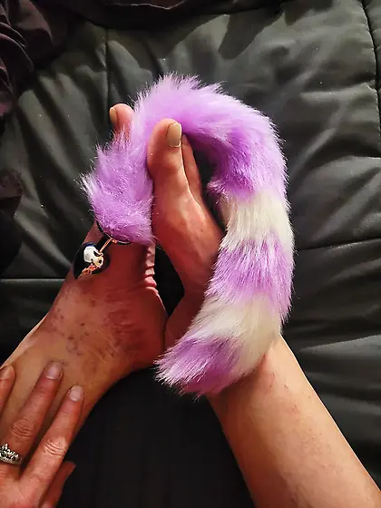 Milfs new butt plug tail