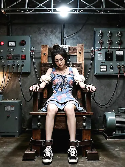 Girlfriend in the electric chair