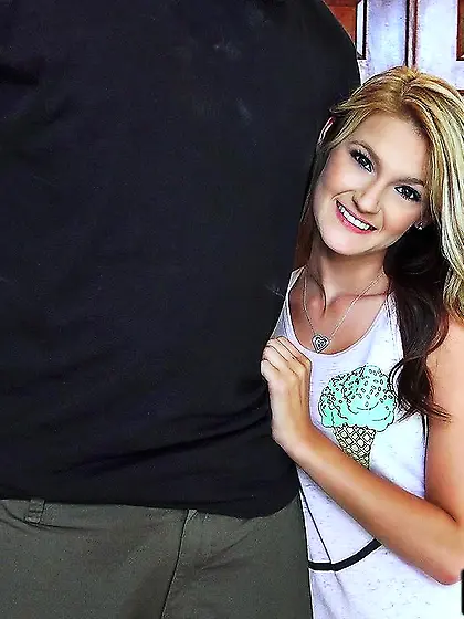 Big ebony stick is attacking the mouth and cunt of lovely babe H