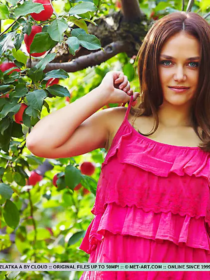 Blue-eyed beauty displays sexy