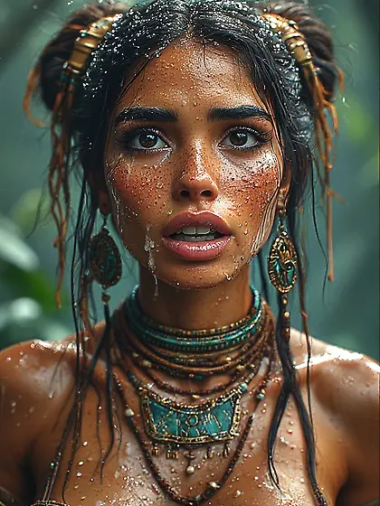 Brown Island Tit Clowns