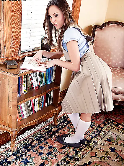 Small tits library masturbation