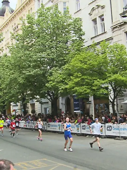 Blonde runner ponytail rose