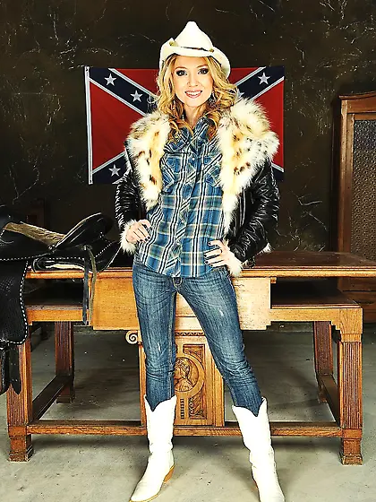 Sexy cowgirl Nataly Von