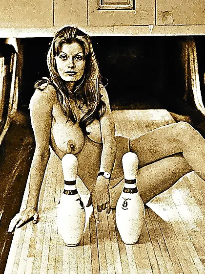 Vintage nude bowling