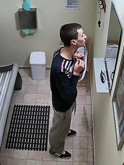 Teen twink undressing smooth