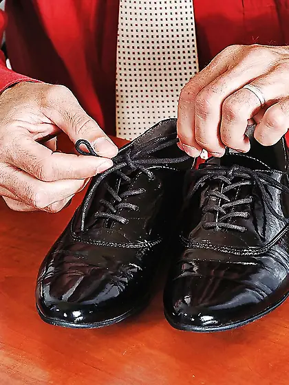 The principal gives an additional lesson to naughty schoolgirl w