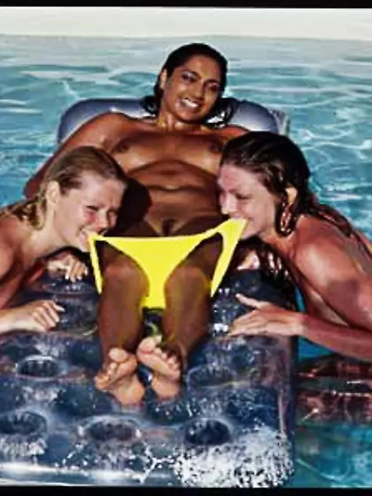 Lesbian pool party