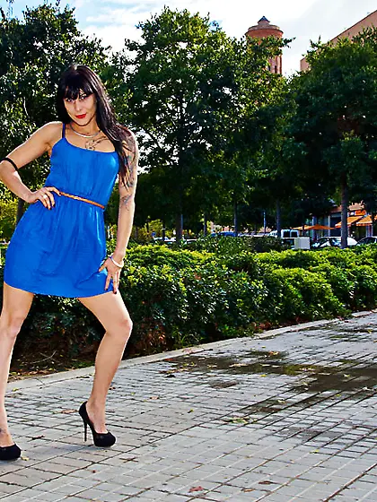 Handsome brunette sleeve tattooed