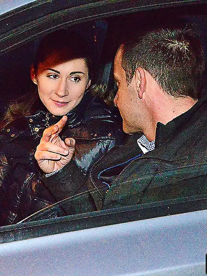 Having slid her thong aside naughty Aruna Aghora stretches butt