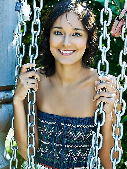 Cute black hair chick