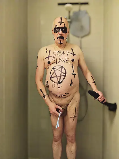 Satan slave humiliates himself