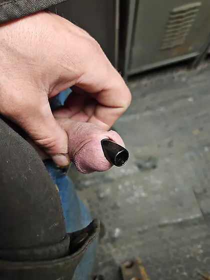 Working on my stretched hole