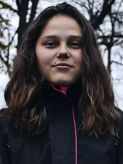 Junkie Emma picked in streetcar and fucked in ass