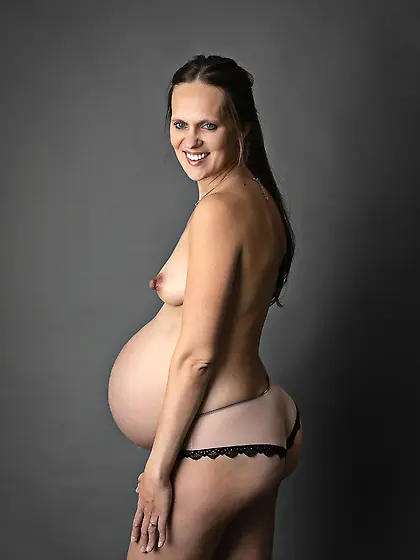 Incredibly Sexy Brunette Pregnant Boudoir