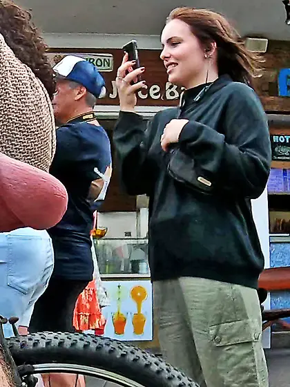 WNBR Byron Bay erection flasher on the street