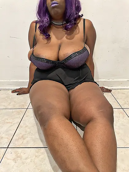 Purple Ebony BBW