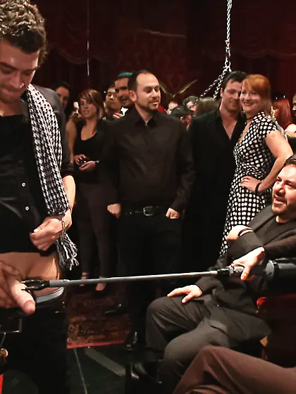 Nude babes cage whipped