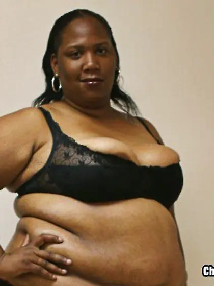 Chubby dark-skinned woman Mz.  Behave bares all and gets her mout