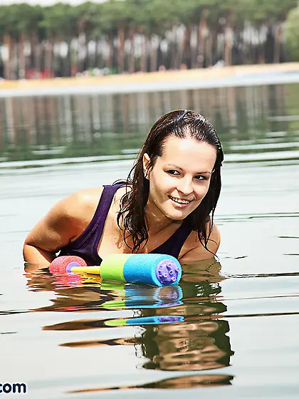 Busty brunette slut rita