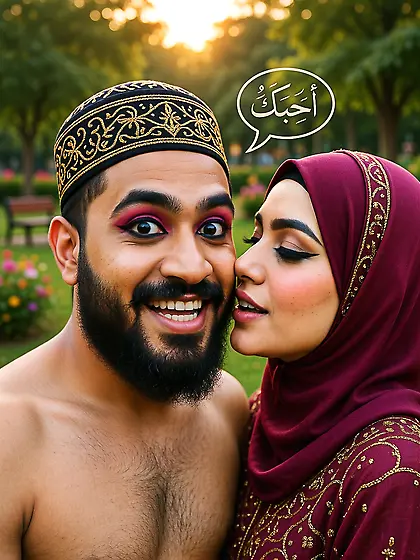 Beautiful Hijabi Arab Girl with Abdur Rahman