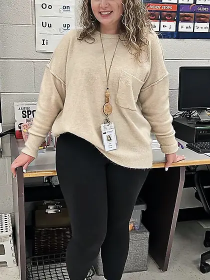 Tara Curly haired natural PAWG Teacher JERK HARD