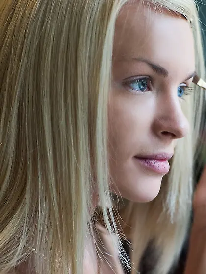 Lovely chick inviting showing