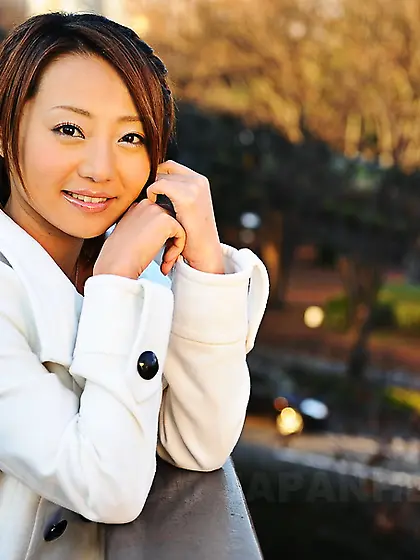 Sweetie modelling white coat