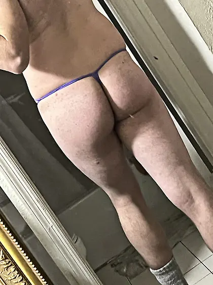 Spun and naughty thong deserving of a BBC CUM TRIB