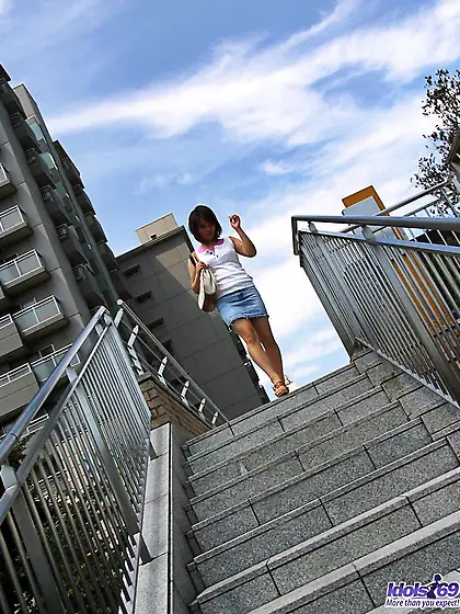 Filthy oriental vixen Wakako Idols isn???t ashamed of showing he