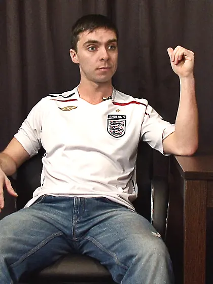 Horny gay hunk watching