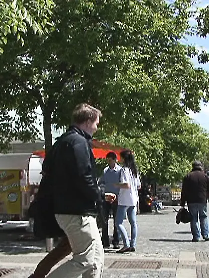 Brunette cutie white t-shirt