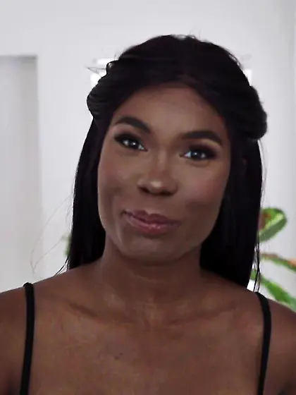 Sexy black deep throated