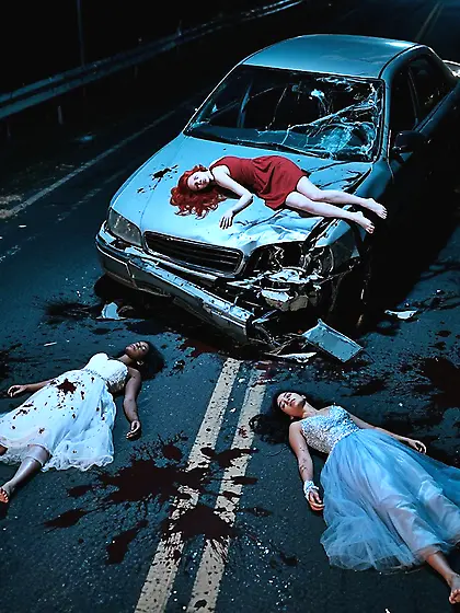 Prom crash: Alternate aftermath - Ejected