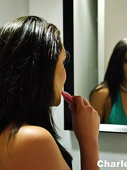 Good looking brunette bitches London Keyes and Charley Chase toy