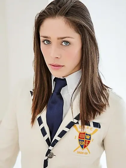 Cute student Anastasia Morno shows off what is hidden under her