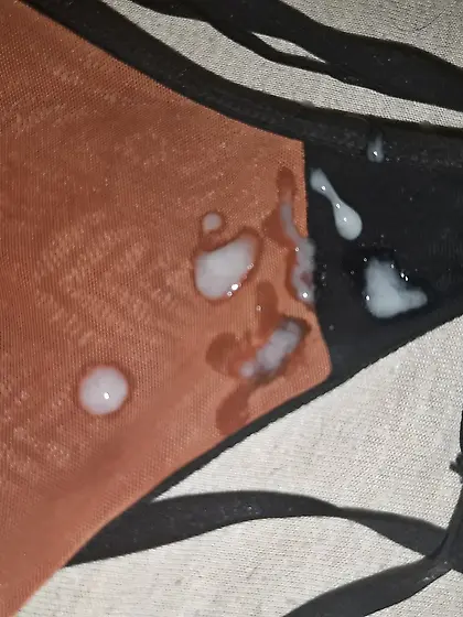 Cum on my favorite thong of my sis again