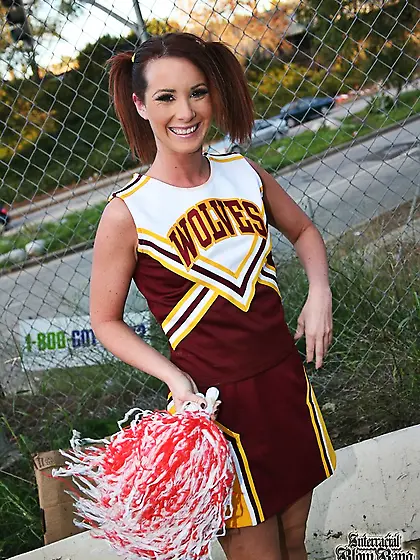 Mature cheerleader