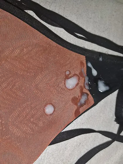 Cum on my favorite thong of my sis again