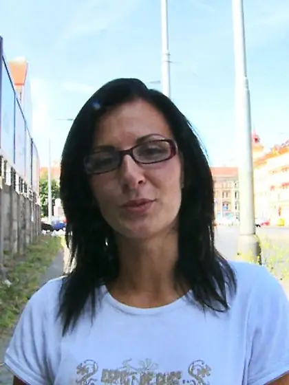 Lovely babe wearing glasses