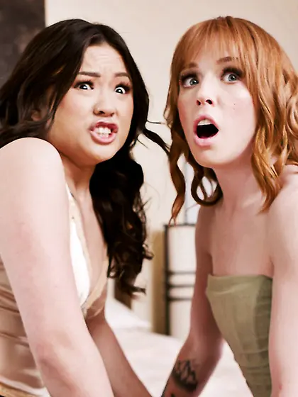 Madi Collins, Lulu Chu and Whitney Wright pleasuring each other