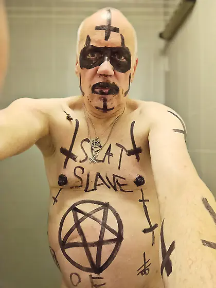 Satan slave humiliates himself