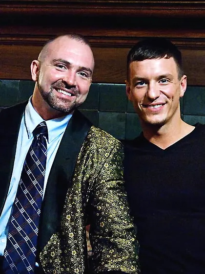 Handsome business man fucks