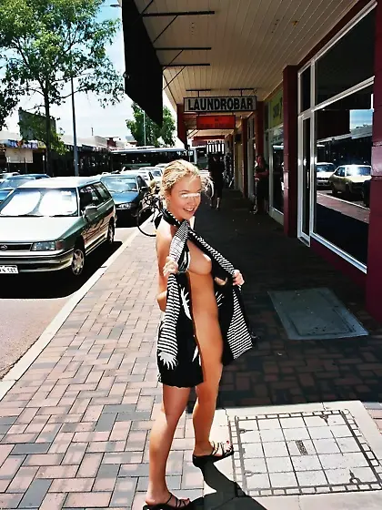 Mare Nasson gorgeous blonde public flasher 2